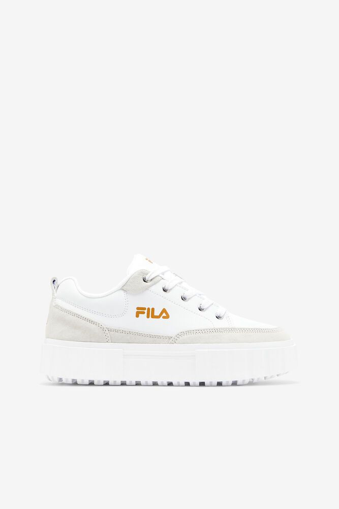 Fila Sneakers Sandblast Low Womens White - India WCM-389560